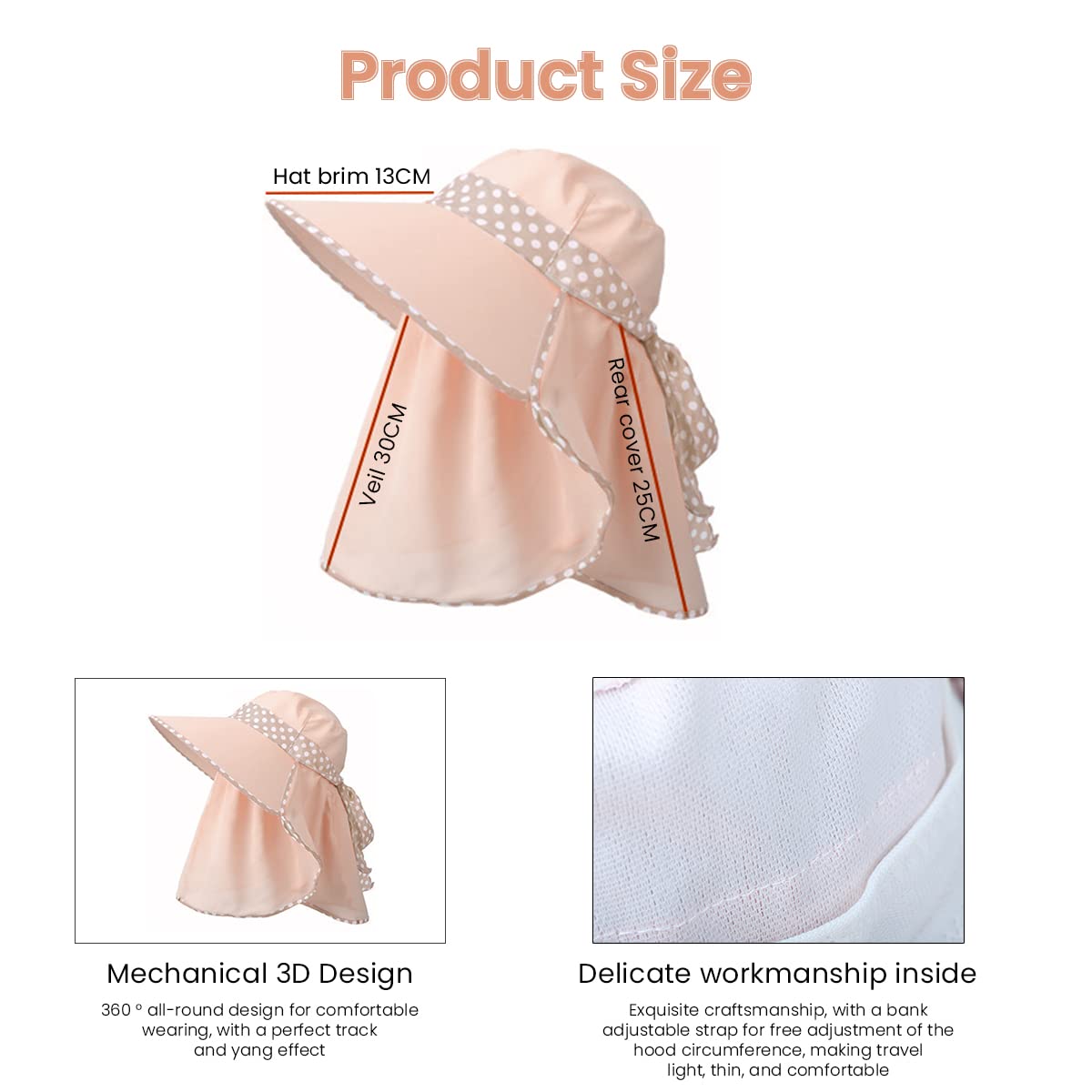 PALAY Wide Brim Hat for Women, UV Protection Sun Hats with Neck Shield Flap for Ladies, Foldable Packable Summer Cap Fishing Hiking Beach Hat (Khaki) PALAY Wide Brim Hat for Women, UV Protection Sun Hats with Neck Shield Flap for Ladies, Foldable Packable Summer Cap Fishing Hiking Beach Hat (Khaki)